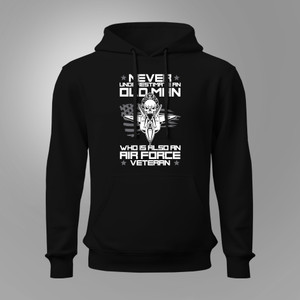 Old Air Force Veteran Black Hoodie Old Air Force Veteran Black Hoodie