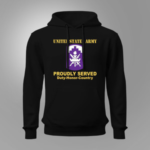 US ARMY 353 CIVIL AFFAIRS COMMAND Black Hoodie US ARMY 353 CIVIL AFFAIRS COMMAND Black Hoodie