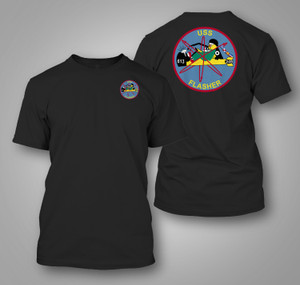 U.S. Navy USS Flasher SSN-613 Submarine Black T-Shirt U.S. Navy USS Flasher SSN-613 Submarine Black T-Shirt