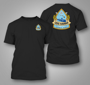 USS Hawaii (SSN-776) Attack Submarine Black T-Shirt USS Hawaii (SSN-776) Attack Submarine Black T-Shirt