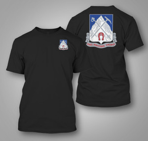 US Army 87th Infantry Regiment DUI Black T-Shirt US Army 87th Infantry Regiment DUI Black T-Shirt