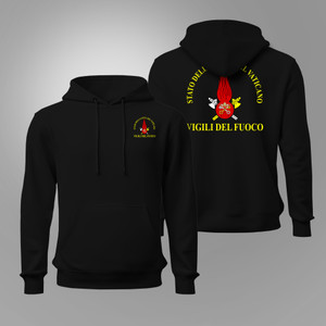 City of Vatican Rome Italy Catholic Firefighter Firemen Vigili Del Fuoco Black T-Shirt