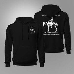 NEW Navy SEALS DEVGRU TACDEVRON SILVER SQUADRON Pale Rider Black T-Shirt