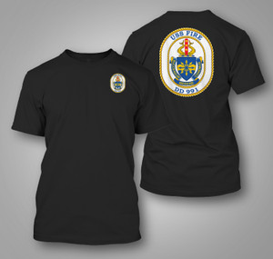 USS Fife DD-991 US Navy Destroyer Black T-Shirt USS Fife DD-991 US Navy Destroyer Black T-Shirt