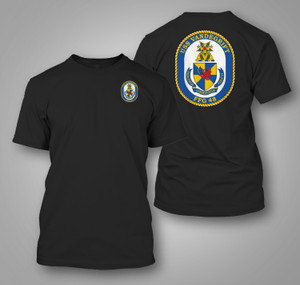 USS Vandergift FFG-48 Naval Frigate Black T-Shirt USS Vandergift FFG-48 Naval Frigate Black T-Shirt
