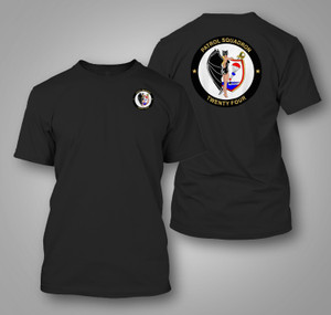 U.S. Navy Patrol Squadron 24 (VP-24) Black T-Shirt U.S. Navy Patrol Squadron 24 (VP-24) Black T-Shirt