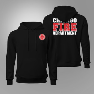 Chicago Fire Department Firefighter Black Hoodie Chicago Fire Department Firefighter Black Hoodie