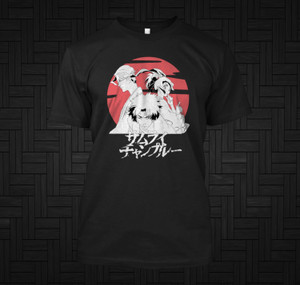 Samurai Champloo Manga Black T Shirt Samurai Champloo Manga Black T Shirt