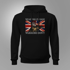 Military Humor Warriors Never Change Black Hoodie