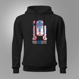 You R2 Cute Star Wars Black Hoodie You R2 Cute Star Wars Black Hoodie
