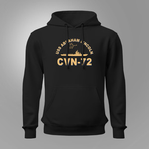 USS Abraham Lincoln CVN-72 Navy Aircraft Carrier Navy Veteran Black Hoodie USS Abraham Lincoln CVN-72 Navy Aircraft Carrier Navy Veteran Black Hoodie