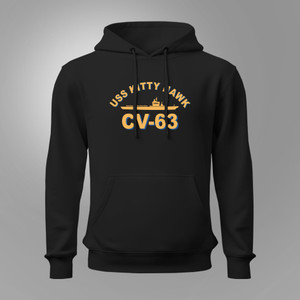 USS Kitty Hawk US Navy Aircraft Carrier CV-63 United States Navy Veteran Black Hoodie