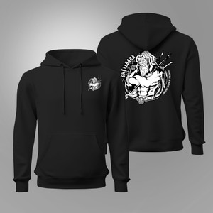 Navy Shellback  Line Crossing Equator Black Hoodie