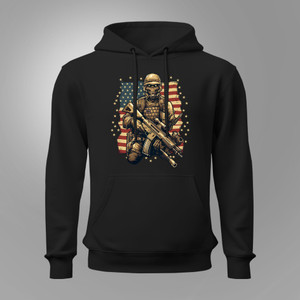 USA Military Veteran 4th of July Black Hoodie USA Military Veteran 4th of July Black Hoodie