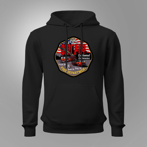 Chicago Fire Department Station 54 Black Hoodie Chicago Fire Department Station 54 Black Hoodie