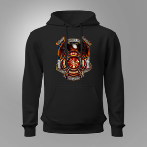 Firefighter True Hero 343 Firefighter Courage Honor Sacrifice Black Hoodie