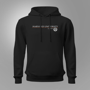 Vintage 90s Harvard University Black Hoodie Vintage 90s Harvard University Black Hoodie
