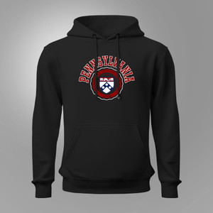 Vintage 90s University of Pennsylvania Black Hoodie Vintage 90s University of Pennsylvania Black Hoodie