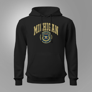 Vintage University of Michigan Black Hoodie Vintage University of Michigan Black Hoodie