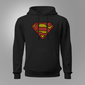 DC Comics Superman Classic Logo Black Hoodie DC Comics Superman Classic Logo Black Hoodie