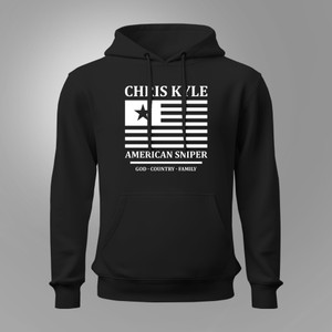 Howitzer Style Chris Kyle Sniper Military Grunt Black Hoodie Howitzer Style Chris Kyle Sniper Military Grunt Black Hoodie