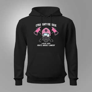 Citrus County Firefighters Rescue Cancer Black Hoodie
