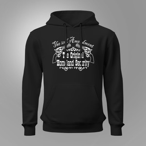 The Original Homeland Security 2nd Amendment Independence Black Hoodie