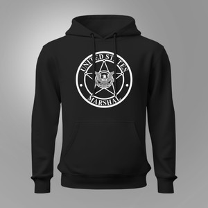 Police United States US Marshal Military Special Force Black Hoodie