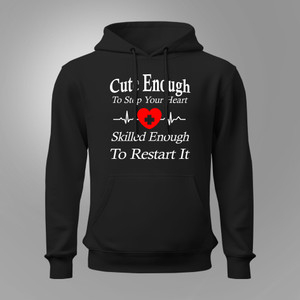 Nurse Funny Calm Gift Heart Rn Nursing Women Nurses And Doctor Black Hoodie