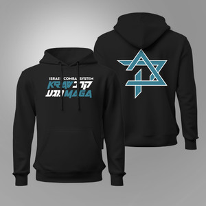 Krav Maga Israeli Combat System Self Defense IDF MMA Martial Arts Black Hoodie