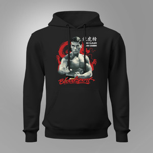 New Kumite Bloodsport Jean Claude Van Damm Black Hoodie New Kumite Bloodsport Jean Claude Van Damm Black Hoodie