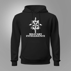 US Army Military Intelligence Dagger Branch Insignia Veteran Black Hoodie US Army Military Intelligence Dagger Branch Insignia Veteran Black Hoodie