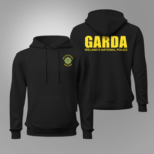 Garda Ireland Irish National Police Force Black Hoodie