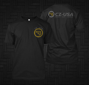 CZ USA Ceska Zbrojovka Firearms Guns Protect Hunt Compete Black T Shirt CZ USA Ceska Zbrojovka Firearms Guns Protect Hunt Compete Black T Shirt
