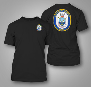 USS Pearl Harbor LSD-52 U.S. Navy Dock Landing Ship Black T-Shirt