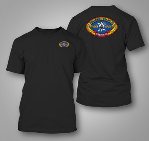 USS Benjamin Franklin SSBN 640 Black T-Shirt