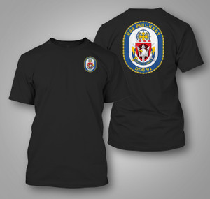 USS Pinckney DDG-91 - U.S. Navy Destroyer Black T-Shirt