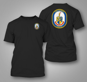 USS Hawes FFG-53 Naval Frigate Black T-Shirt USS Hawes FFG-53 Naval Frigate Black T-Shirt