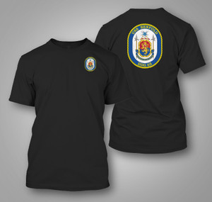 USS Benfold DDG-65 US Navy Guided Missile Destroyer Black T-Shirt USS Benfold DDG-65 US Navy Guided Missile Destroyer Black T-Shirt