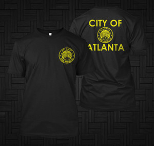 Fire Department FIREFIGHTER Firearm ATLANTA Georgia Black T-Shirt Fire Department FIREFIGHTER Firearm ATLANTA Georgia Black T-Shirt