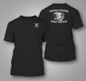 Post Office Eagle Shield Black T-Shirt Post Office Eagle Shield Black T-Shirt