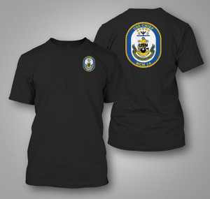 USS Chief MCM-14 U.S. Navy Ship's Black T-Shirt USS Chief MCM-14 U.S. Navy Ship's Black T-Shirt