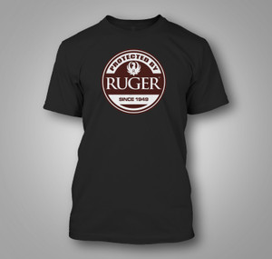 Ruger Gun Pistol Firearms Protected by Ruger 1949 Black T-Shirt Ruger Gun Pistol Firearms Protected by Ruger 1949 Black T-Shirt