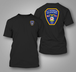 RAF Woodbridge Fire Department Black T-Shirt RAF Woodbridge Fire Department Black T-Shirt
