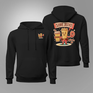 Serve Justice with every sip Police Officer Funny Cop Coffee Police Black Hoodie Serve Justice with every sip Police Officer Funny Cop Coffee Police Black Hoodie
