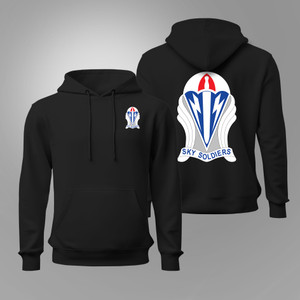 US Army 173rd Airborne Brigade Sky Soldiers Black Hoodie US Army 173rd Airborne Brigade Sky Soldiers Black Hoodie