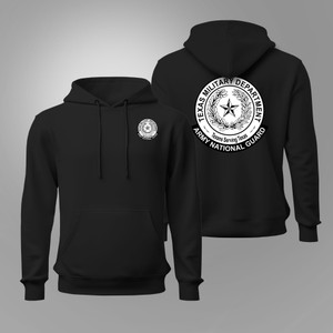 Texas Army National Guard (TX ARNG) Logo Black Hoodie Texas Army National Guard (TX ARNG) Logo Black Hoodie