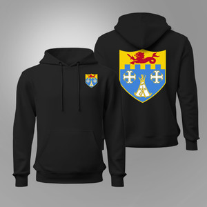 US Army 12th Infantry Regiment DUI Black Hoodie US Army 12th Infantry Regiment DUI Black Hoodie