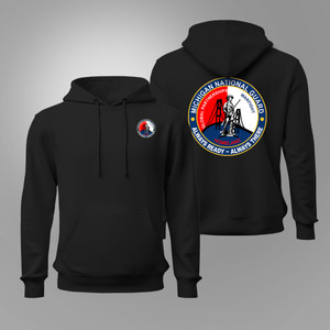 Michigan National Guard Logo Black Hoodie Michigan National Guard Logo Black Hoodie