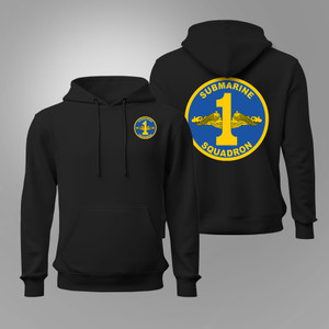 Submarine Squadron 1 (COMSUBRON ONE) U.S. Navy Submariner Black Hoodie Submarine Squadron 1 (COMSUBRON ONE) U.S. Navy Submariner Black Hoodie